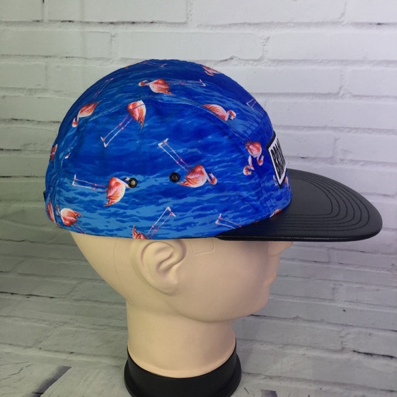 Brooklyn Zoo Flamingo Streetwear Strapback Hat - Picture 6 of 8